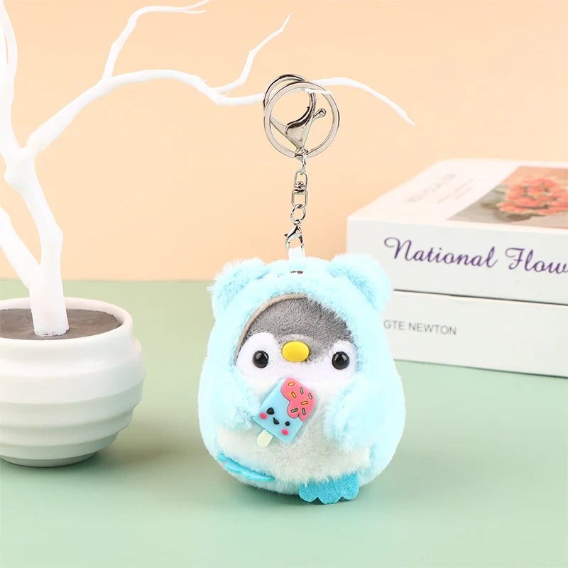 Cute Penguin Plushie Keychain